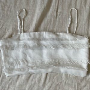 PRINCESS POLLY FRILL CROP TOP - SIZE 6